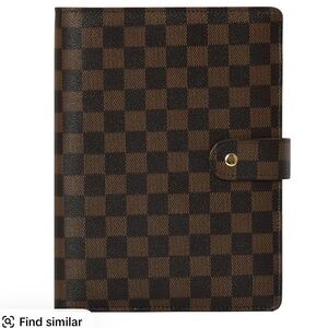A5 checkered 6-ring binder planner